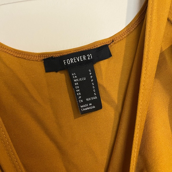 Lever 21 burnt yellow body suit - Picture 2 of 3